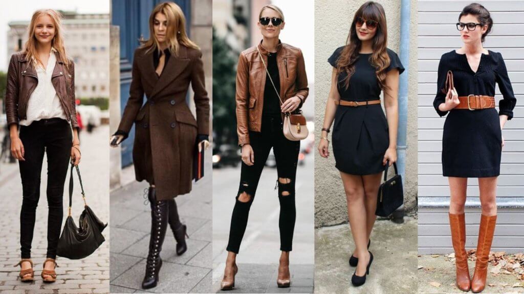 С чем сочетается коричневый цвет в одежде для женщин